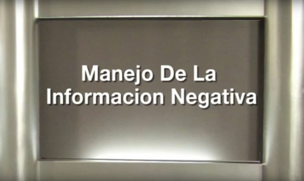 Manejo de información negativa